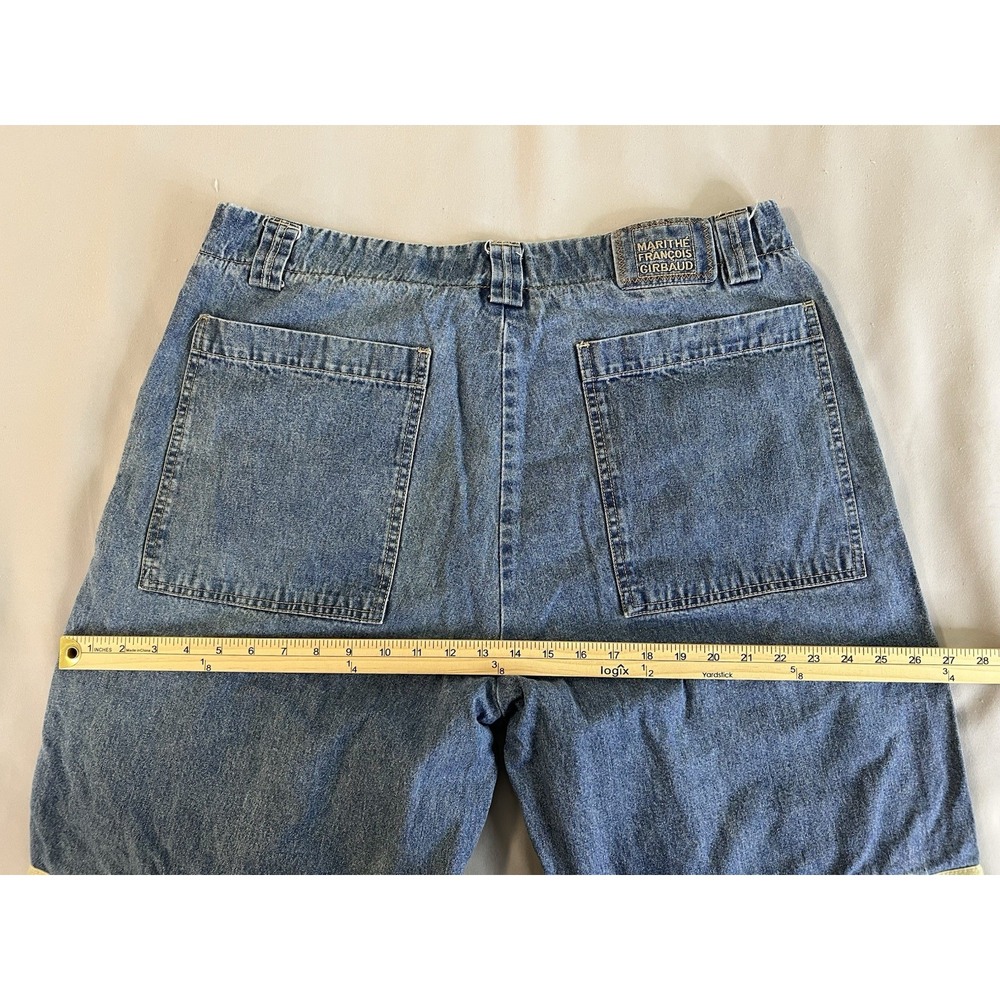VNG Marithe Francois Girbaud Jeans Mens 38 Blue Baggy‎ Shuttle Tape Skater Y2K - Picture 9 of 16